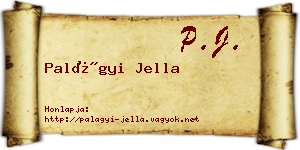 Palágyi Jella névjegykártya